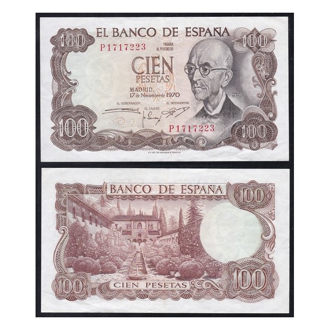 Spagna 100 Pesetas 1970