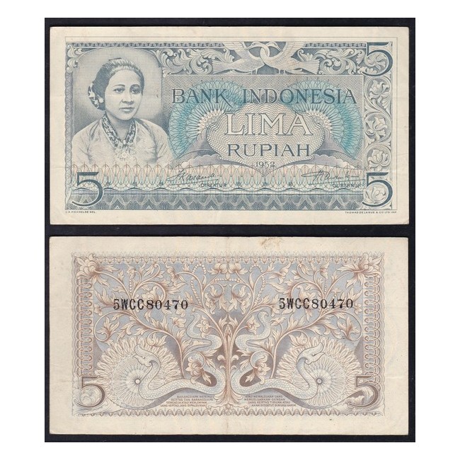 Indonesia 5 Rupiah 1953