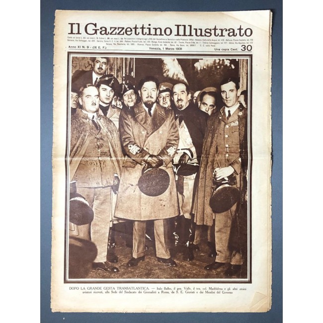 Il Gazzettino Illustrato Venezia, 1 Marzo 1931