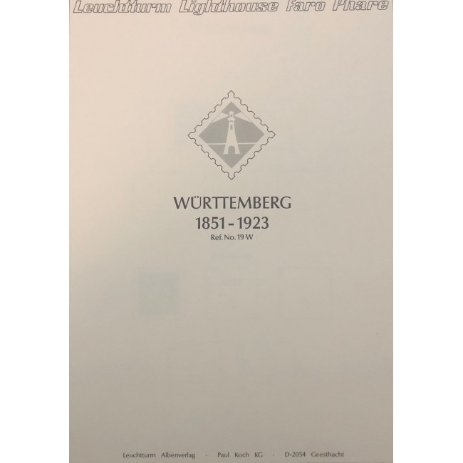 Pagine d'album Württemberg 1851-1923 (19 W)