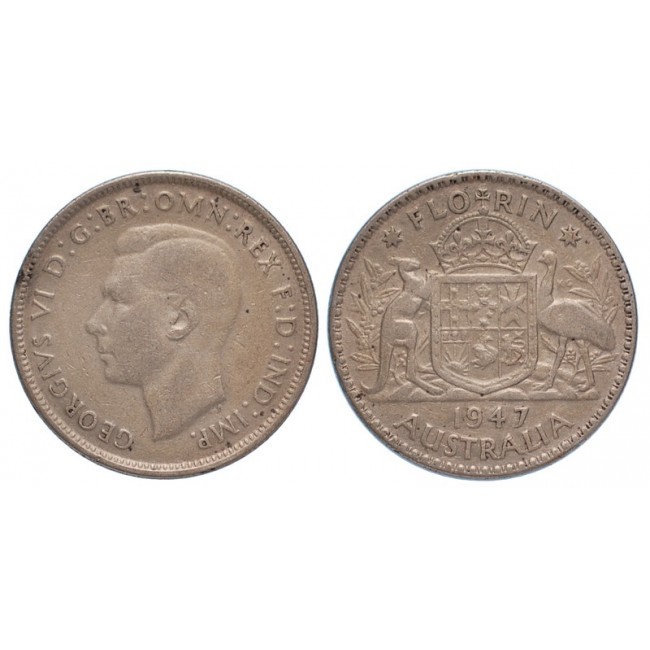 Australia Florin 1947