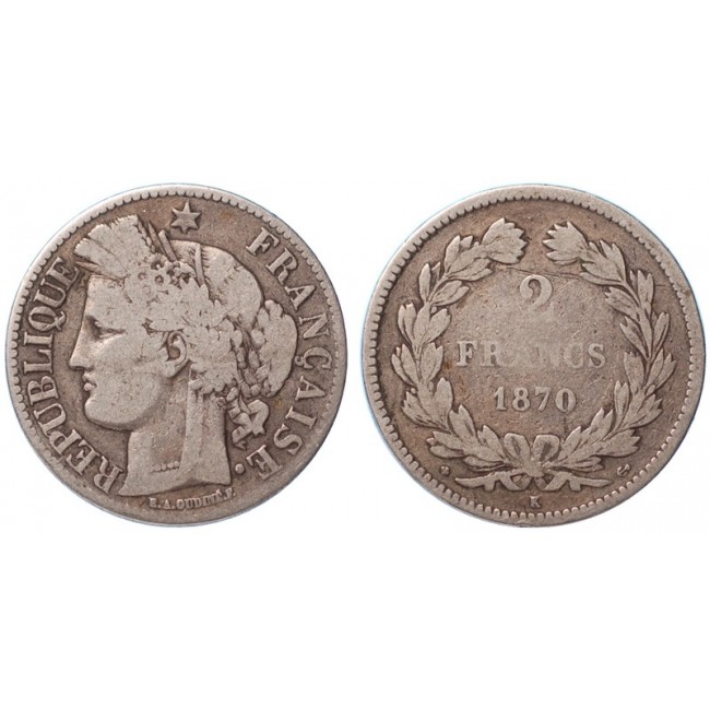 Francia 2 Francs 1870