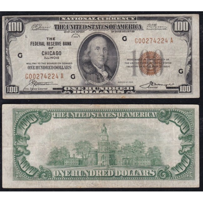 USA One hundred Dollars 1929