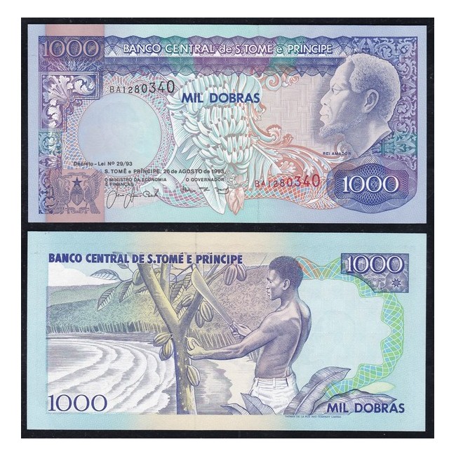 Sao Tomè e Principe 1000 Dobras 1993