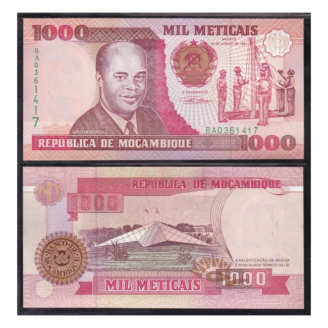 Mozambico 1.000 Meticais 1991