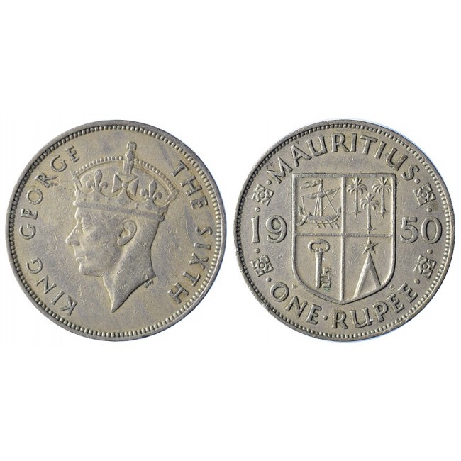 Mauritius Rupee 1950