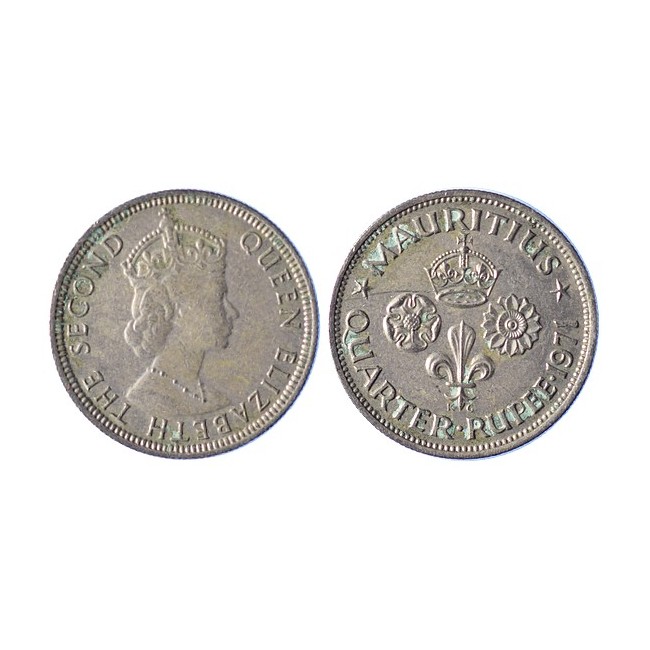 Mauritius 1/4 Rupee 1971