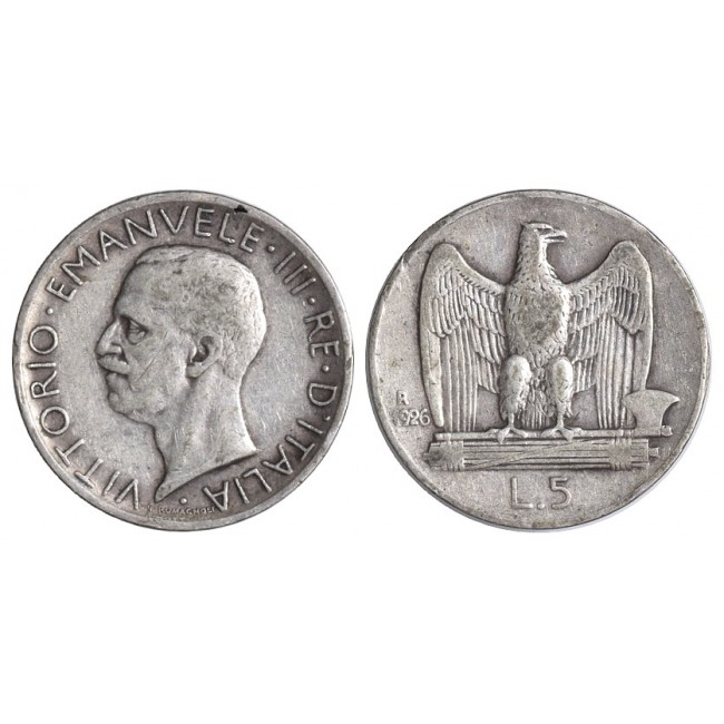 5 Lire 1926 Aquilino