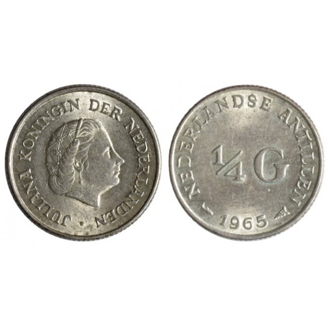 Antille Olandesi 1/4 Gulden 1965