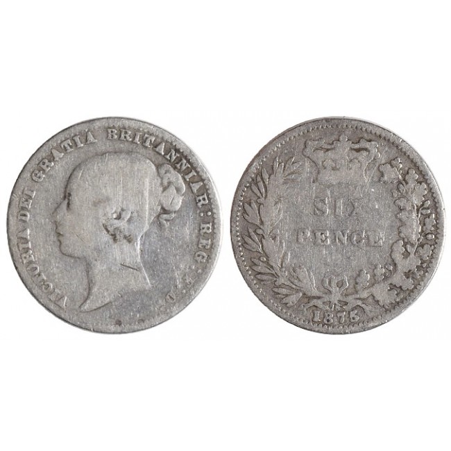 Gran Bretagna 6 Pence 1875