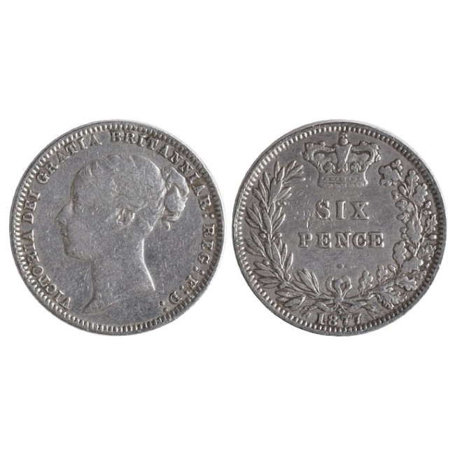 Gran Bretagna 6 Pence 1877