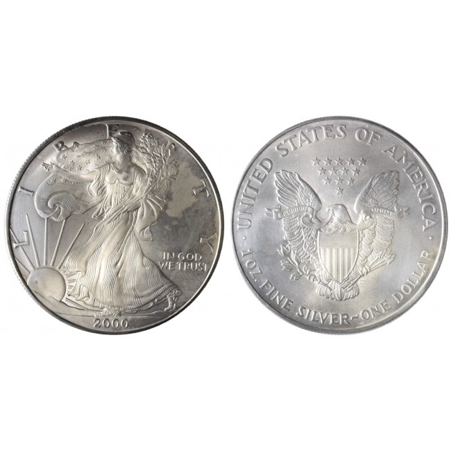 USA Silver Dollar 2000