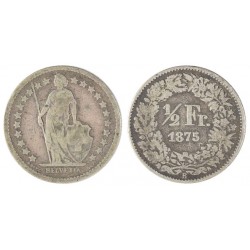 Svizzera 1/4 Franc 1875