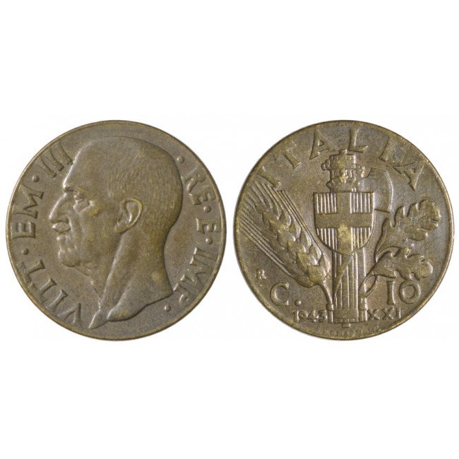 10 Centesimi 1943 XXI Impero