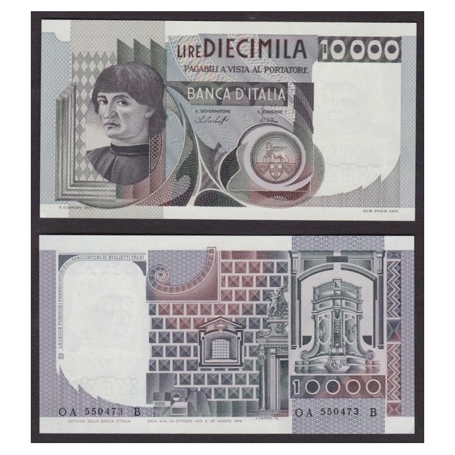 10.000 Lire 1976 Del Castagno