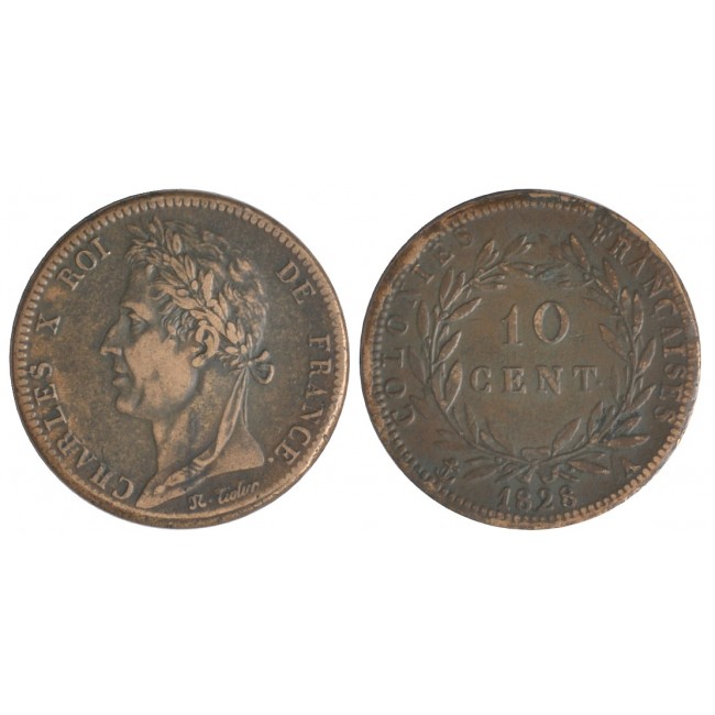 Francia monetazione per le colonie 10 Centimes 1828