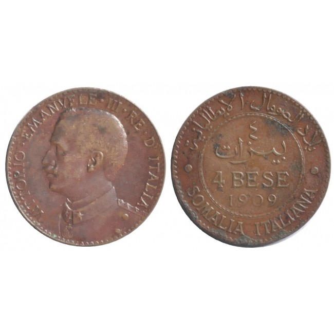 Somalia 4 Bese 1909 - 0,0672 Lire