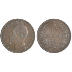 10 Centesimi 1867 Zecca di Birmingham