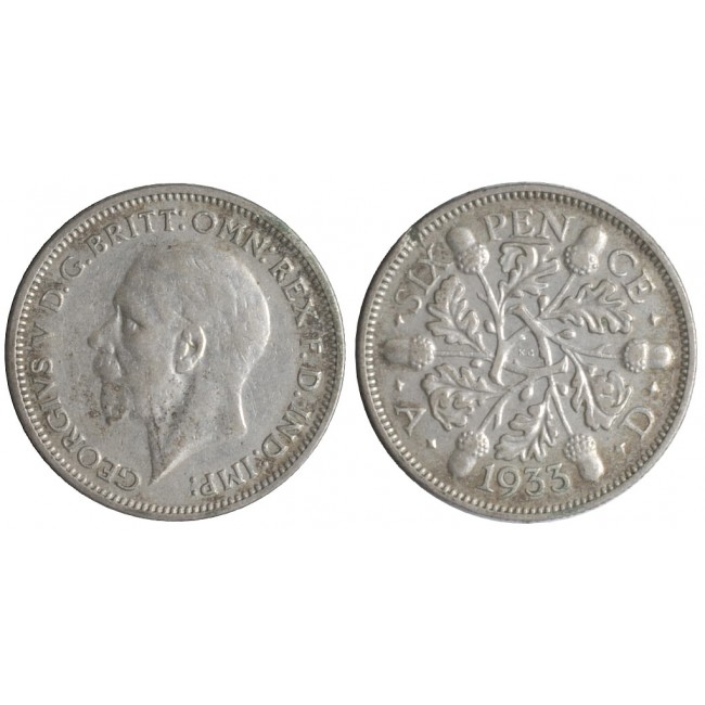 Gran Bretagna 6 Pence 1933