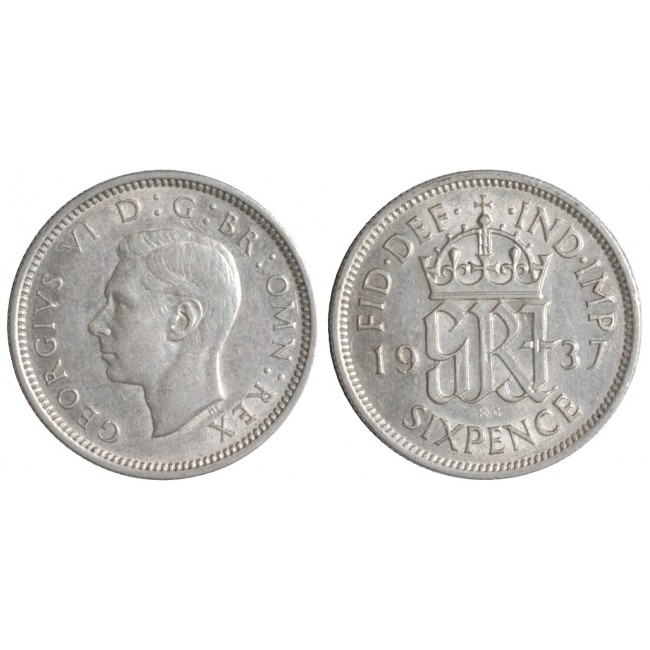 Gran Bretagna 6 Pence 1937