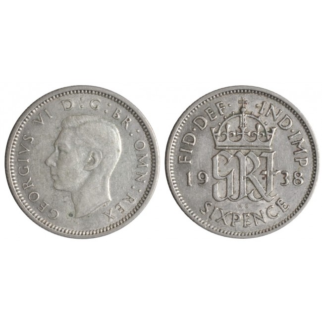 Gran Bretagna 6 Pence 1938