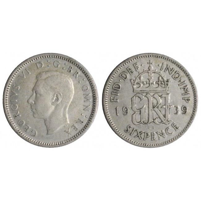 Gran Bretagna 6 Pence 1939