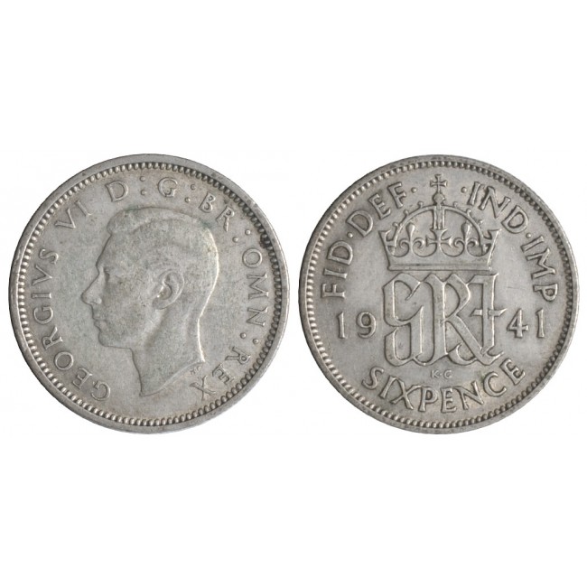 Gran Bretagna 6 Pence 1941