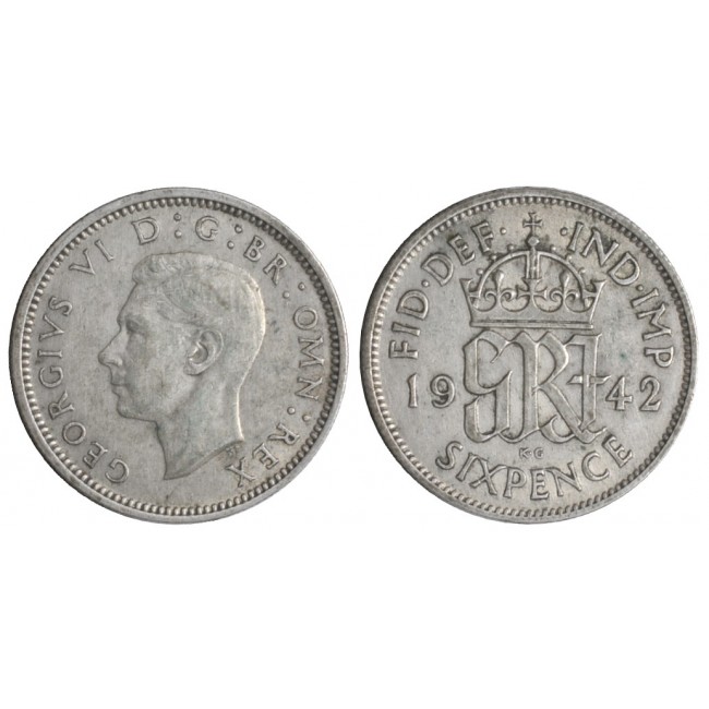 Gran Bretagna 6 Pence 1942