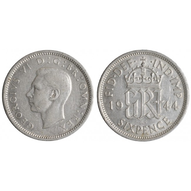 Gran Bretagna 6 Pence 1944