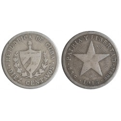 Cuba 10 Centavos 1915