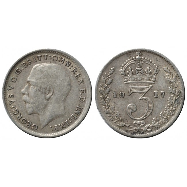 Gran Bretagna 3 Pence 1917