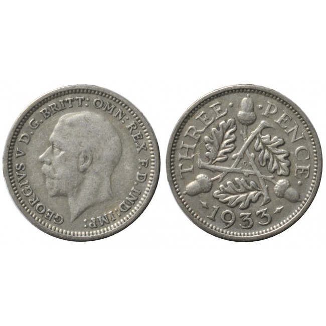 Gran Bretagna 3 Pence 1933