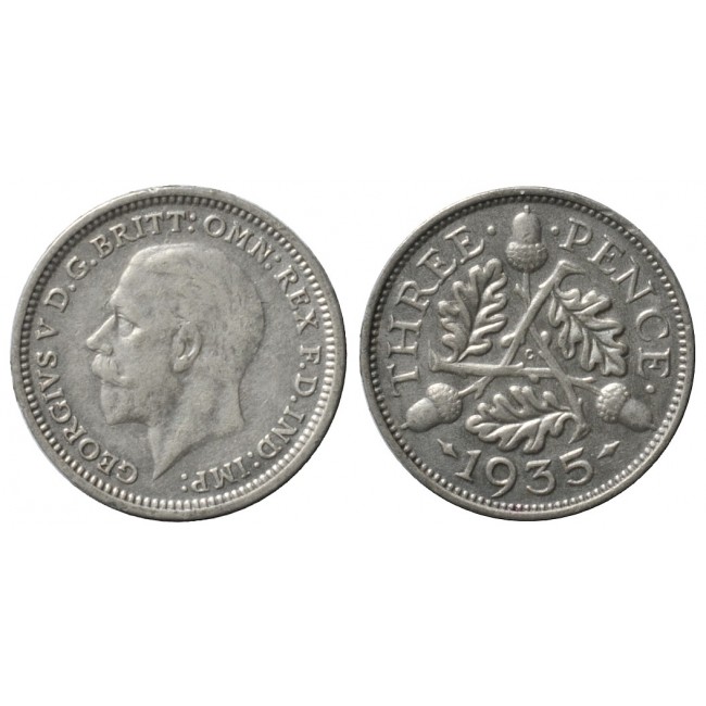 Gran Bretagna 3 Pence 1935