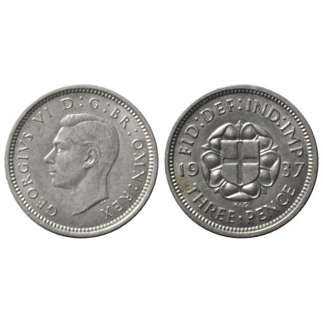 Gran Bretagna 3 Pence 1937