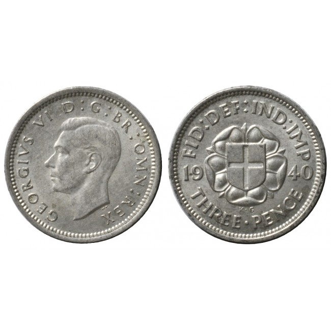 Gran Bretagna 3 Pence 1940