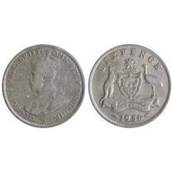 Australia Six Pence 1936