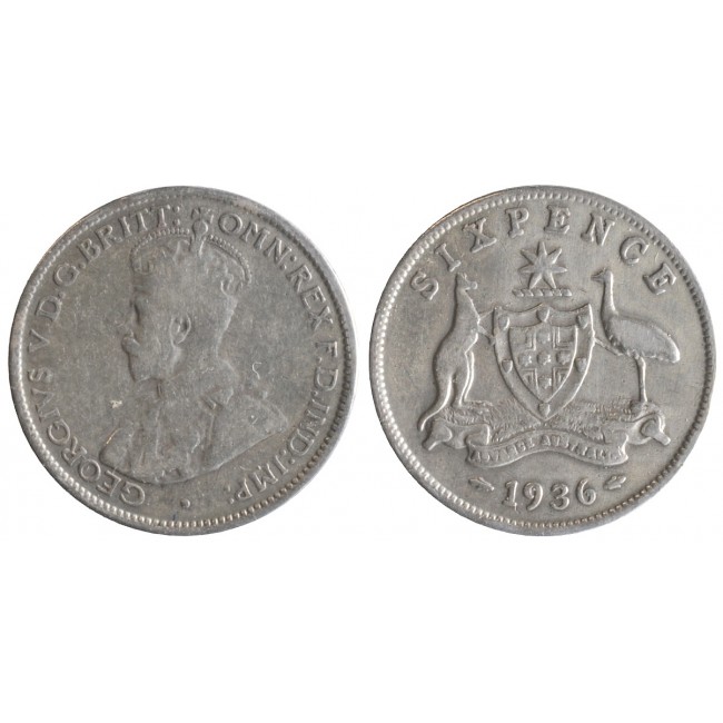 Australia Six Pence 1936