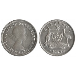 Australia Six Pence 1959