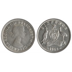 Australia Six Pence 1963