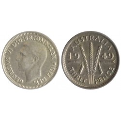 Australia Three Pence 1949