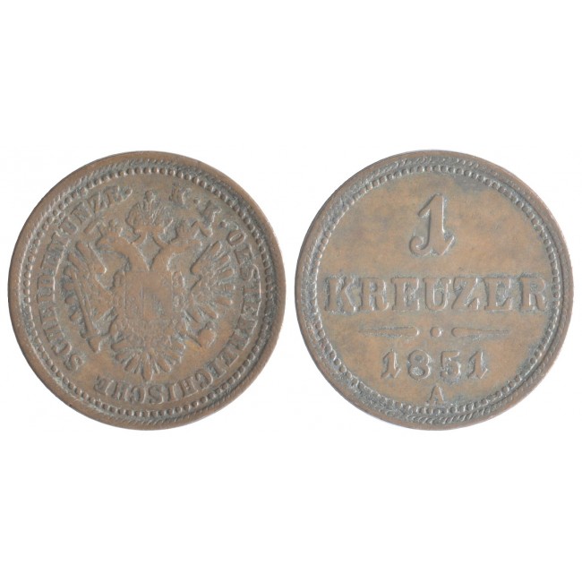 Austria 1 Kreuzer 1851