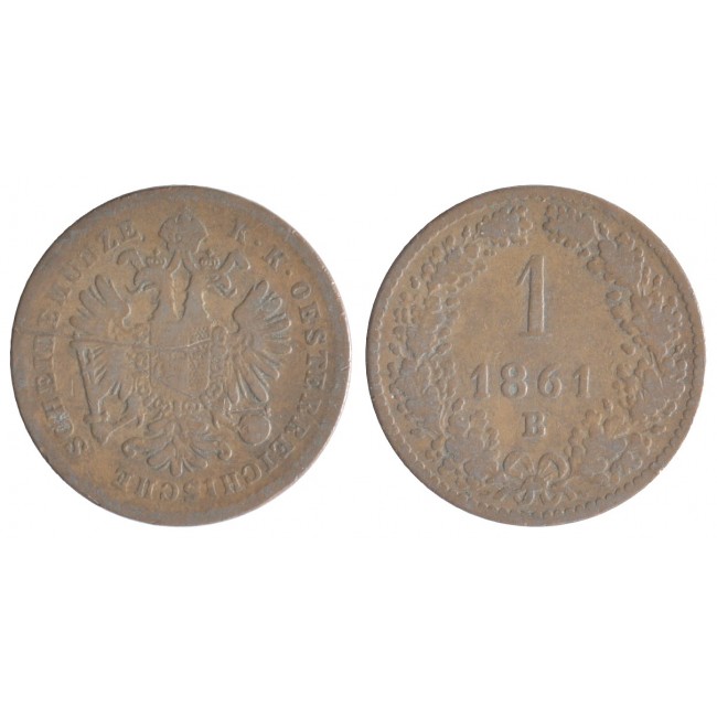 Austria 1 Kreuzer 1861