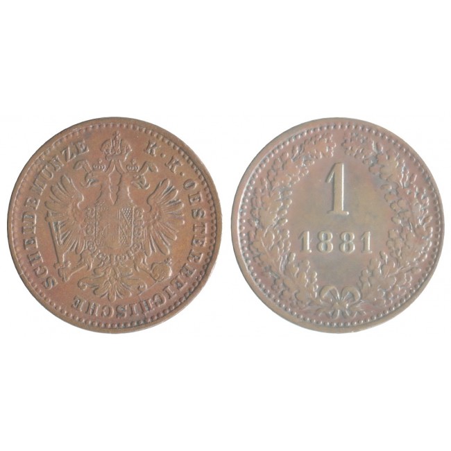 Austria 1 Kreuzer 1881