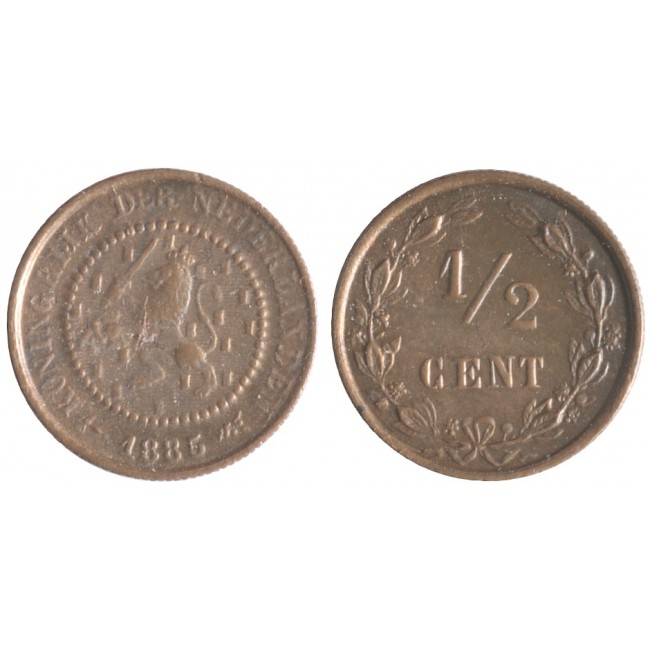 Paesi Bassi 1/2 Cent 1885