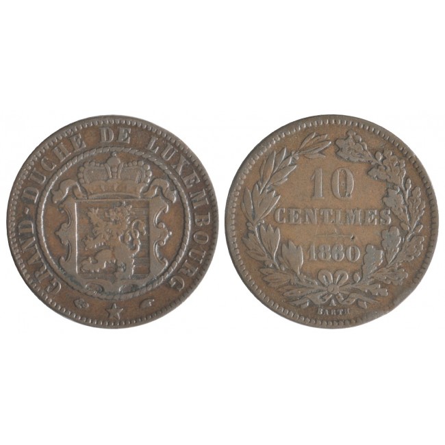 Lussemburgo 10 Centimes 1860