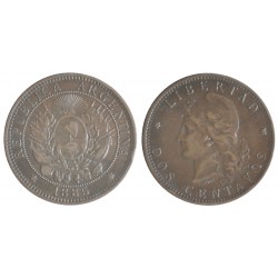 Argentina 2 Centavos 1885